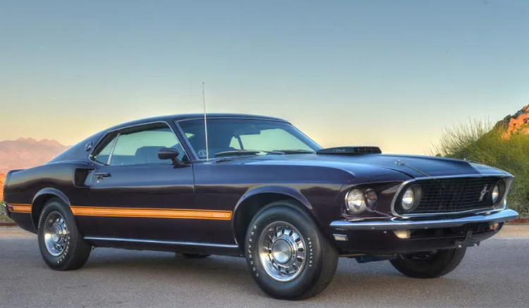 1969 Ford Mustang Mach 1 428 Cobra Jet - Midnight Orchid