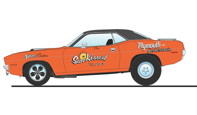 1970 Plymouth HEMI Cuda - Sun Kissed Cuda - Sox & Martin
